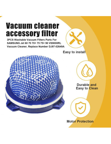 Filtros de Aspiradora Popbee DJ97-02649A Compatibles Samsung