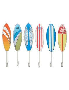 Ganchos de Madera para Tabla de Surf Beachcombers 6 Piezas