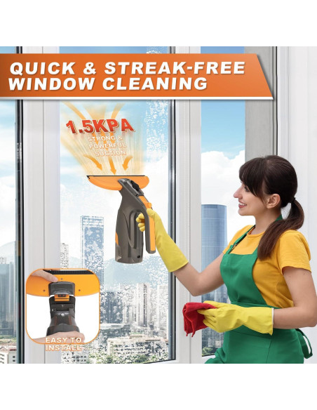 Limpiaparabrisas Eléctrico Inalámbrico Bestnifly BNF-002 3-en-1