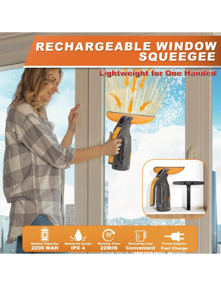 Limpiaparabrisas Eléctrico Inalámbrico Bestnifly BNF-002 3-en-1