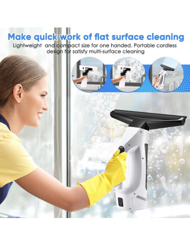 Aspiradora de Ventanas JQCSR KS-5531C Inalámbrica 2000Pa