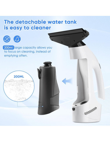 Aspiradora de Ventanas JQCSR KS-5531C Inalámbrica 2000Pa