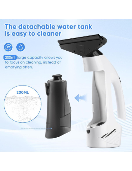 Aspiradora de Ventanas JQCSR KS-5531C Inalámbrica 2000Pa