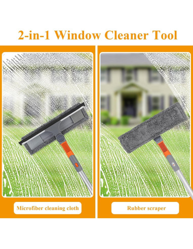 Raspador de Ventanas 2-en-1 ShenZhen HTB-CG-Gray con Extensión