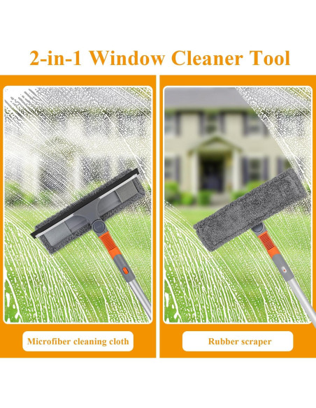 Raspador de Ventanas 2-en-1 ShenZhen HTB-CG-Gray con Extensión