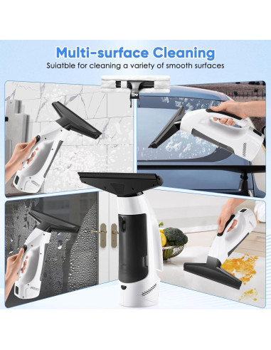 Aspiradora de Ventanas JQCSR KS-5531C Inalámbrica 2000Pa