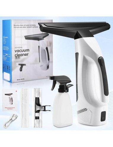 Aspiradora de Ventanas JQCSR KS-5531C Inalámbrica 2000Pa