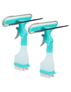 Kit de Limpieza de Ventanas 4 en 1 FALESOUL con Spray