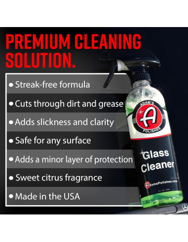 Limpiador de Cristales Adam's Polishes 3.73L - Sin Rayas