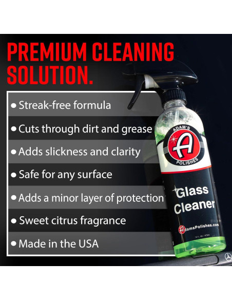 Limpiador de Cristales Adam's Polishes 3.73L - Sin Rayas