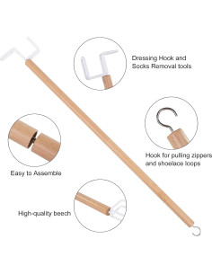 Palillo para Vestirse BTideas 35cm - Ayuda para Movilidad Limitada 2
