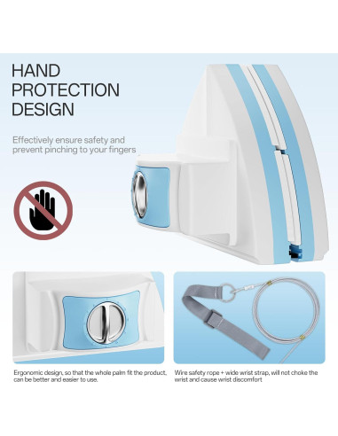 Limpiaparabrisas Magnético HACHWAIZZ Doble Cara 6 Esponjas 0.76-2.54cm