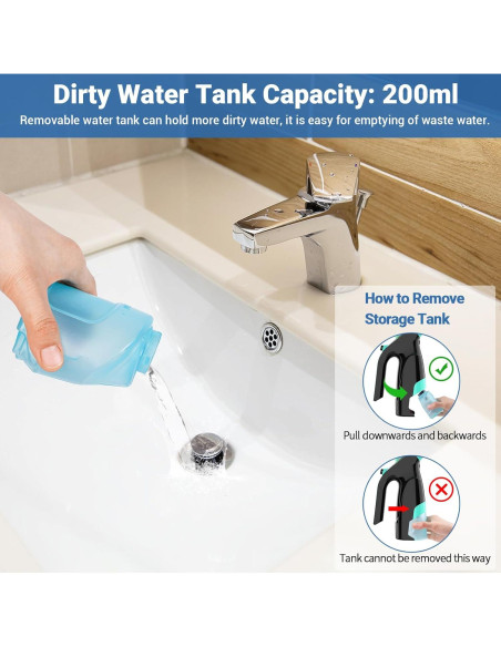 Aspiradora de Ventanas Kiato 3 en 1 Recargable 2200mAh