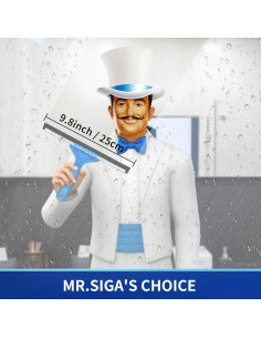 Combo de Limpieza de Ventanas MR.SIGA - Limpiaparabrisas 25cm y Microfibra 2