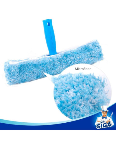 Combo de Limpieza de Ventanas MR.SIGA - Limpiaparabrisas 25cm y Microfibra