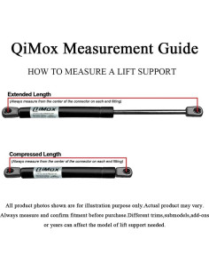 Soportes de Elevación de Capó QiMox para Lexus GX470 2003-2009 2