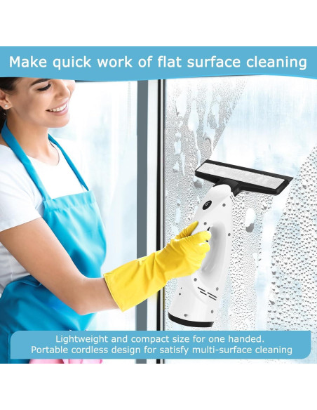 Aspiradora de Ventanas Inalámbrica Dizikzo 3 en 1 - Limpieza Eficaz