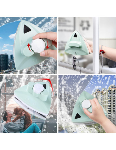 Limpiador Magnético de Ventanas MLOHASING WC-G1 16cm 0.7kg