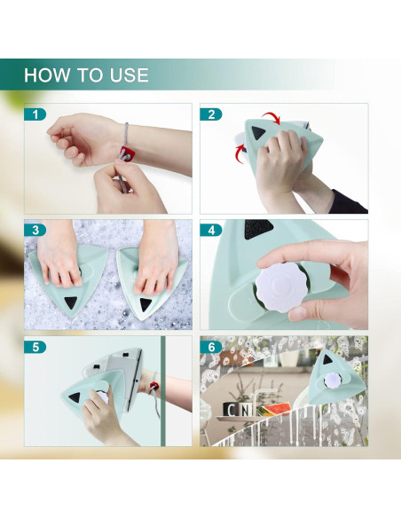 Limpiador Magnético de Ventanas MLOHASING WC-G1 16cm 0.7kg