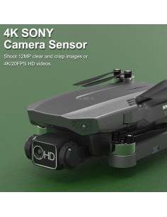 Dron B12 FERIETELF con cámara 4K, GPS, plegable, 184g 2