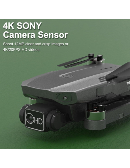 Dron B12 FERIETELF con cámara 4K, GPS, plegable, 184g