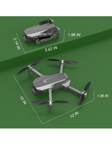 Dron B12 FERIETELF con cámara 4K, GPS, plegable, 184g