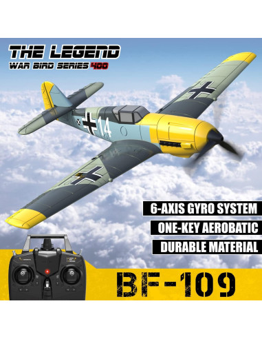 Avión de Control Remoto Roofworld BF109 30.8x40cm