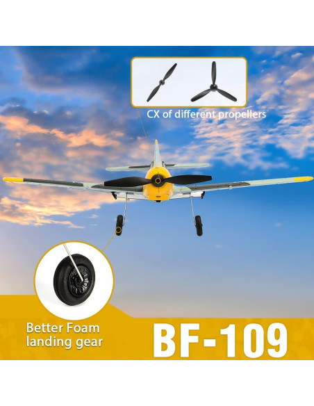 Avión de Control Remoto Roofworld BF109 30.8x40cm
