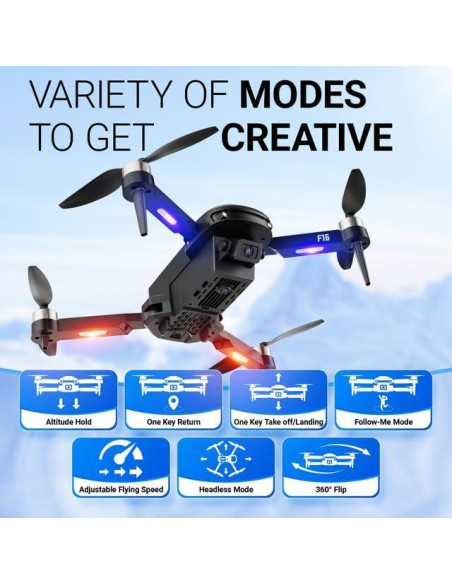 Dron Contixo F16 Plegable con Cámara HD 1080p y Control Gestual