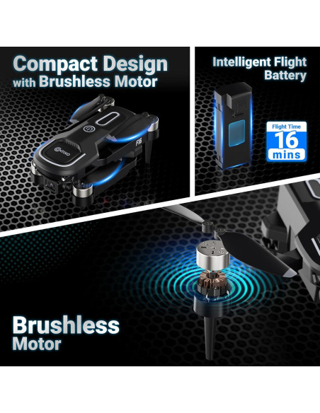 Dron Contixo F16 Plegable con Cámara HD 1080p y Control Gestual