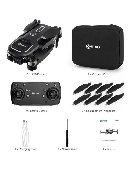 Dron Contixo F16 Plegable con Cámara HD 1080p y Control Gestual