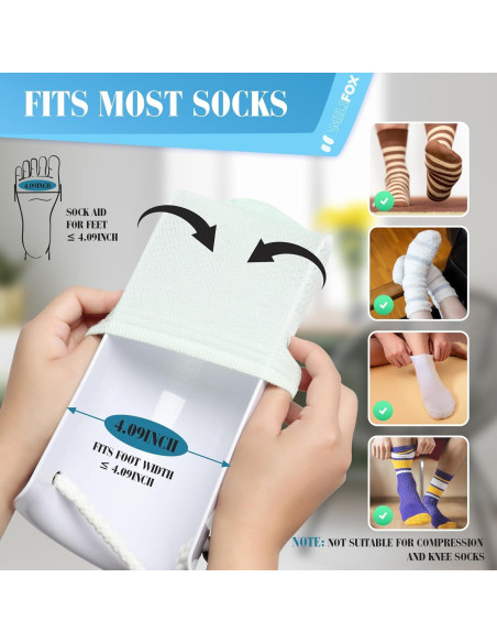 Dispositivo Ayudante para Calcetines Milifox con Mango de Espuma