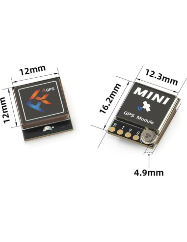 Módulo GPS Mini FlyFishRC M10 12x12mm para Dron RC