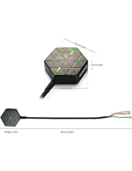 Módulo GPS Radiolink SE100 Ublox M10050 Alta Precisión Drone