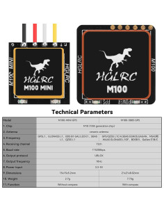 Módulo GPS M100 Mini y M100-5883 MakerHawk para Drones 2