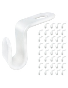 Ganchos Conectores para Perchas Andiker 40 Pcs Blanco Ahorra Espacio