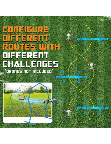 Curso de Obstáculos Drone Beria ZA01 - 3 Paquetes Aros