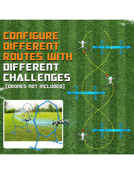 Curso de Obstáculos Drone Beria ZA01 - 3 Paquetes Aros