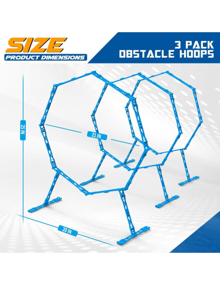 Curso de Obstáculos Drone Beria ZA01 - 3 Paquetes Aros