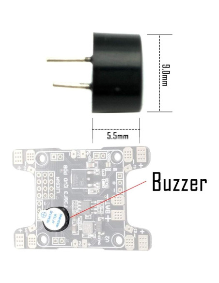 Buzzer Activo de Alarma 5V Beeper Rastreador Bnafes 12 PCS