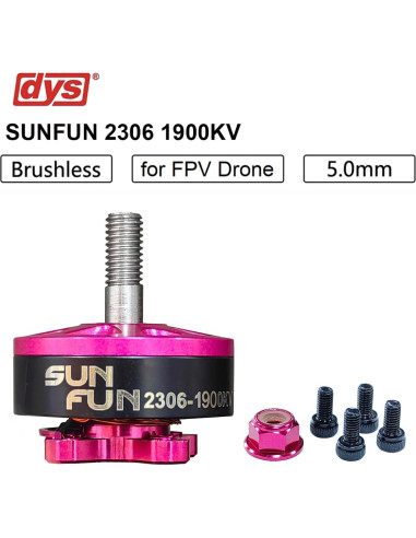 Motor Sin Escobillas DYS SUNFUN 2306 1900KV para Drone FPV