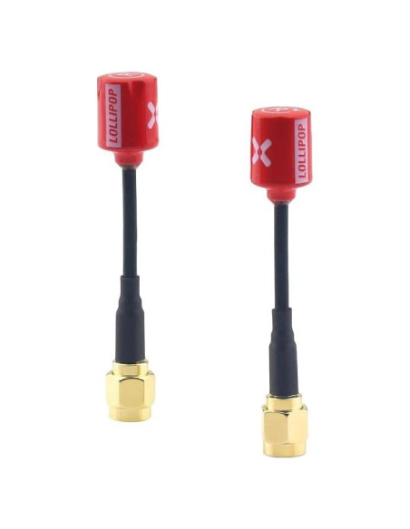 Antena FPV FOXEER Lollipop V4 5.8GHz RHCP 2.5dBi SMA para Drone