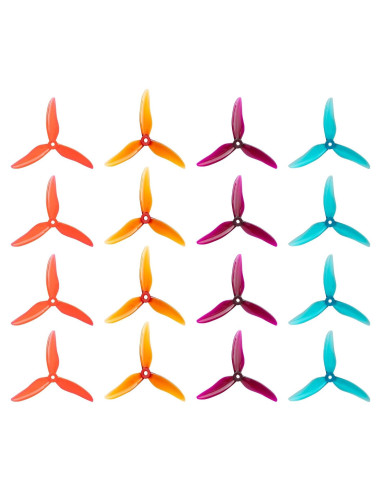 Hélices Gemfan Hurricane 51499 5.1" 16pcs para Drones FPV