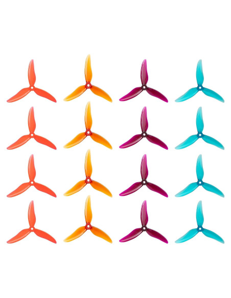 Hélices Gemfan Hurricane 51499 5.1" 16pcs para Drones FPV