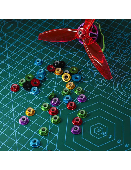 30 Tuercas M5 Autocierre INTGAMX Bloqueo Nylon Aluminio