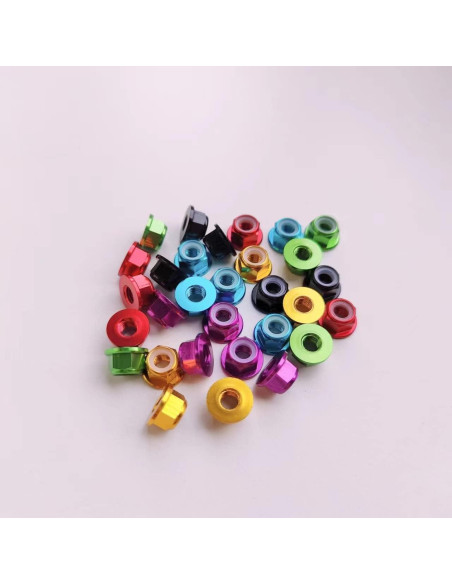 30 Tuercas M5 Autocierre INTGAMX Bloqueo Nylon Aluminio