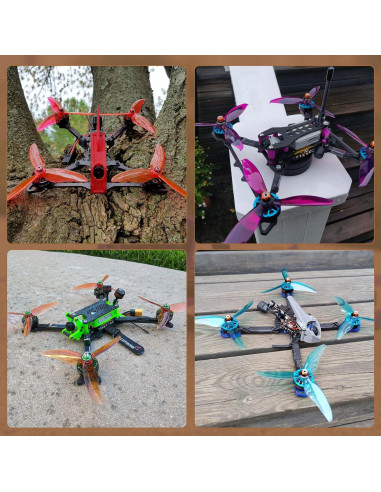 Hélices Gemfan Hurricane 51499 5.1" 16pcs para Drones FPV