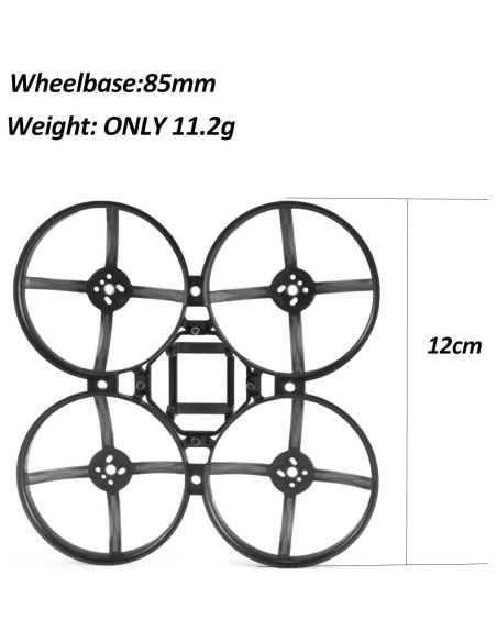 Marcos de Drone Happymodel Mobula8 85mm 2PCS FPV Negro