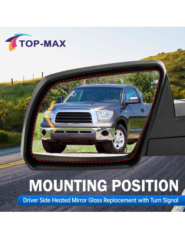 Espejo Calentado Izquierdo Toyota Tundra/Sequoia 2007-2020