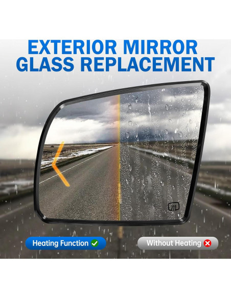 Espejo Calentado Izquierdo Toyota Tundra/Sequoia 2007-2020